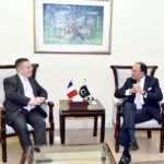Federal Minister for Finance and Revenue Muhammad Aurangzeb called on by the Ambassador of France to Pakistan Nicholas Galey