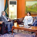 Member of the House of Lords of the United Kingdom Baroness Sayeeda Warsi called on the Deputy Prime Minister and Foreign Minister Senator Mohammad Ishaq Dar at Ministry of Foreign Affairs