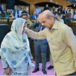 Prime Minister Muhammad Shehbaz Sharif interacting with the families of Martyrs at an event commemorating the unfortunate riots of 9 May 2023