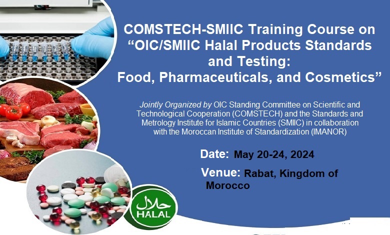 Training course on halal products standards, testing from May 20-24