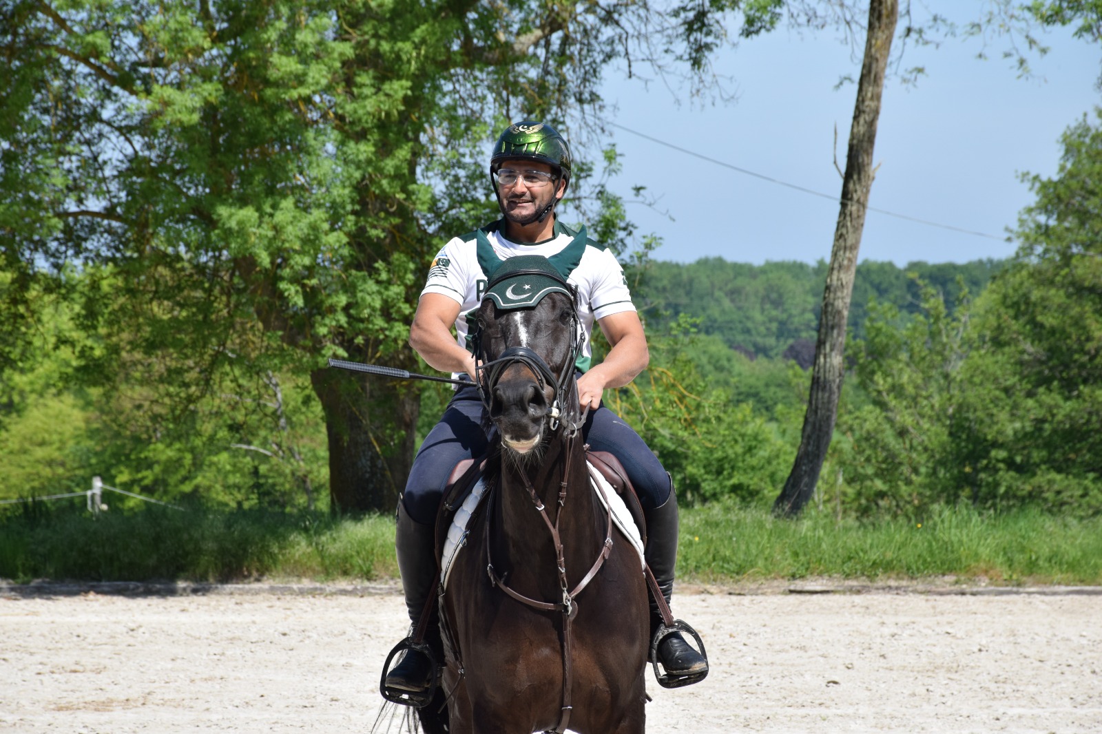 Envoy visits Pakistan Eventing Paris Olympics training camp; meets Pak horse rider Usman