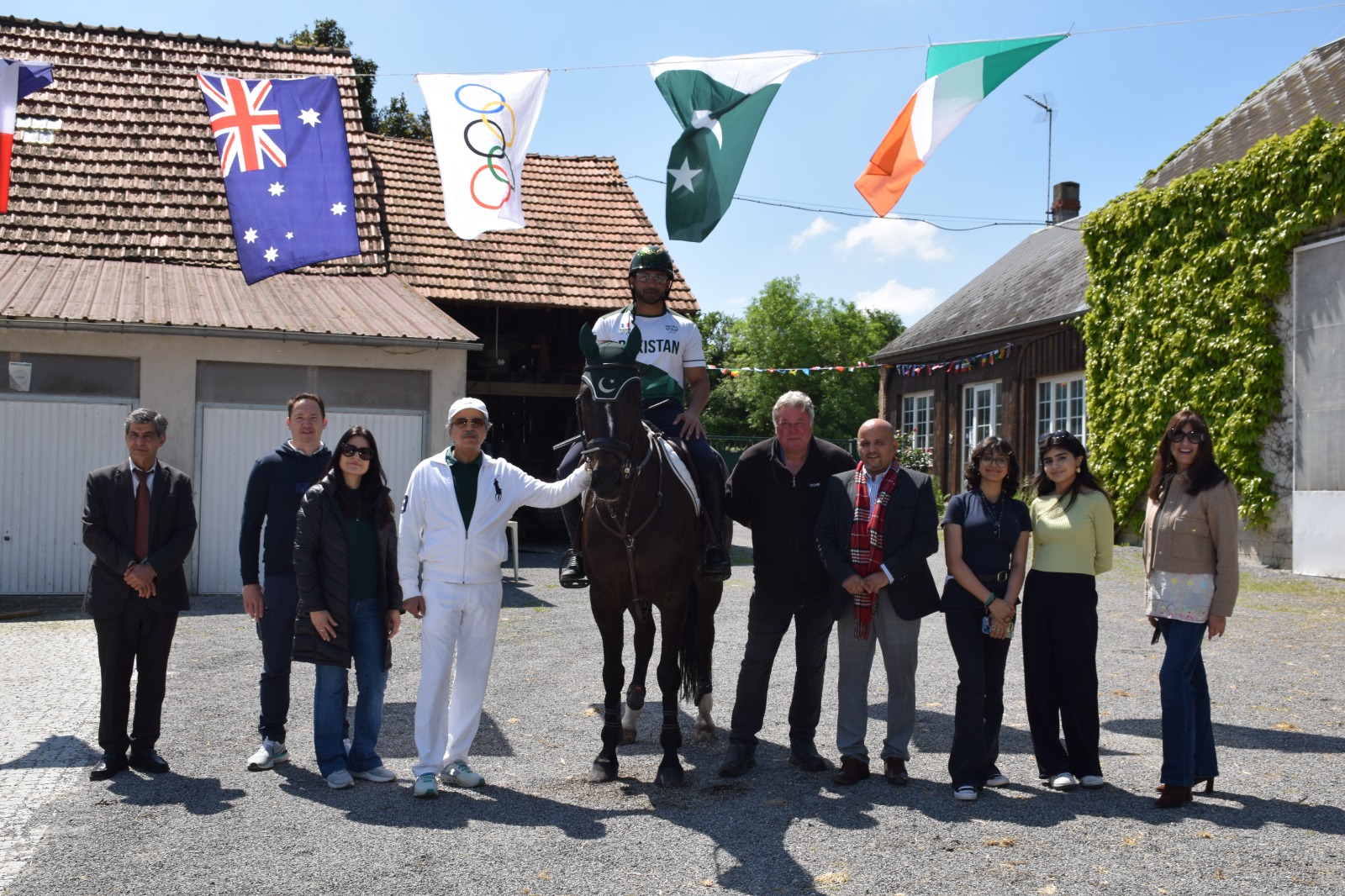 Envoy visits Pakistan Eventing Paris Olympics training camp; meets Pak horse rider Usman
