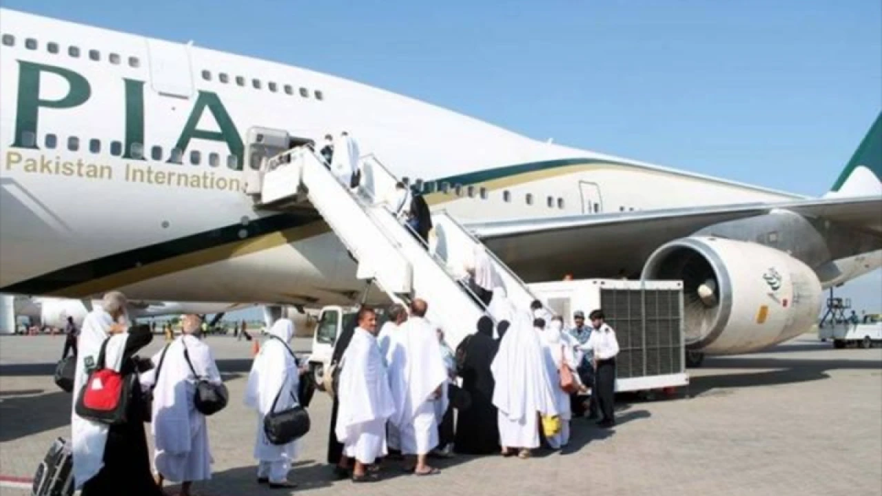 PIA's first pre Hajj flight departs for Madinah from Karachi