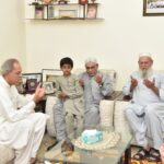 President visits family of Shaheed Major Babar, offers Fateha