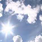 Partly cloudy, hot weather forecast for city