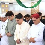 President Asif Ali Zardari offering the Eid-ul-Azha prayers in Nawabshah