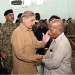 Prime Minister Muhammad Shehbaz Sharif attends the memorial service of Pakistan Army's sepoy Haroon William in Saint Paul's Church