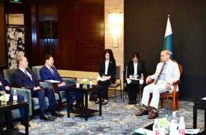 Chairman of China North Industries Corporation calls on Prime Minister Muhammad Shehbaz Sharif.