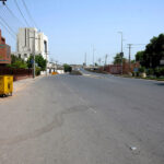 A deserted view of road due to Eid-ul-Adha holidays