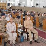 Prime Minister Muhammad Shehbaz Sharif attends the memorial service of Pakistan Army's sepoy Haroon William in Saint Paul's Church