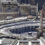 A beautiful aerial view Makkah Highway through a helicopter flight