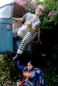 A family members visiting Lake View Park on the second day of Eid ul Azha celebrations in the federal capital. The park is restricted just for families during Eid holidays