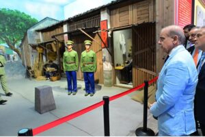 Prime Minister Muhammad Shehbaz Sharif visits Shenzhen Exhibition Museum.