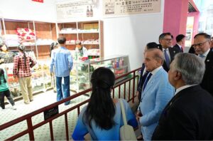 Prime Minister Muhammad Shehbaz Sharif visits Shenzhen Exhibition Museum.