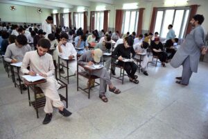 Matric students across KPK participate in Goodwill and CUSIT Talent Scholarship Test held by Peshawar Model Degree Colleges.
