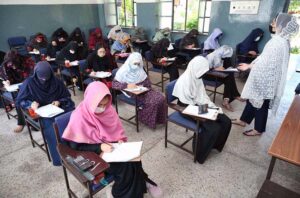 Matric students across KPK participate in Goodwill and CUSIT Talent Scholarship Test held by Peshawar Model Degree Colleges.