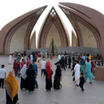 A large number of people visiting National Monument to spend the 3rd day of Eidul Azha festive in the city