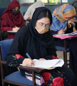 Matric students across KPK participate in Goodwill and CUSIT Talent Scholarship Test held by Peshawar Model Degree Colleges.