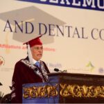 Deputy Prime Minister and Foreign Minister Senator Mohammad Ishaq Dar, delivering remarks as Chief Guest at the 1st Convocation Ceremony of HBS Medical and Dental College