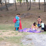 A family enjoying barbeque during their visit to Kanwal Lake on the 3rd day of Eidul Azha holiday in the city
