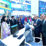 Prime Minister Muhammad Shehbaz Sharif meets the staff of the National Emergencies Operation Centre