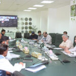 Federal Minister for Industries and Production Rana Tanveer Hussain presides over a meeting of the Fertilizer Review Committee