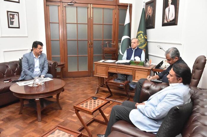 Prime Minister Muhammad Shehbaz Sharif chairs a meeting regarding law & order and security projects