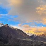 Visitors are enjoying boating in Shangrila resort in the mountain area of north Pakistan