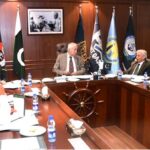 A meeting of the Committee to assess and facilitate the reconstitution of Board of Korangi Fisheries Harbour Authority (KoFHA) held under the Chairmanship of Federal Minister for Maritime Affairs Qaiser Ahmed Sheikh. Federal Minister for Industries & Production Rana Tanveer Hussain and Federal Minister for Commerce Jam Kamal also present as members of the committee