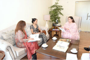 Deputy Resident Representative of United Nations Development Programme in Pakistan, Van Nguyen calls on coordinator to Prime Minister on Climate Change, Romina Khurshid Alam at her office
