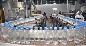 Workers busy in packing zamzam water in Zamzama Factory for distributing among the hujjaj at Zaidiah.