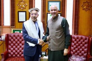 Dr. Abdelouahhab Zaid, Secretary General, Khalifa International Award for Date Palm & Agriculture Innovation met Ambassador Faisal Niaz Tirmizi, Pakistan's Envoy to United Arab Emirates at Pakistan Embassy