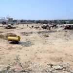 A view of temporary Bhahta Cattle Market for Eidul Azha as most of vendors left after selling their sacrificial animals