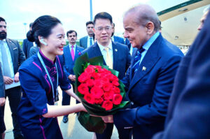 Prime Minister Muhammad Shehbaz Sharif arrives in Shenzhen on his 5-day official visit of China.