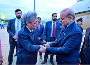 Prime Minister Muhammad Shehbaz Sharif arrives in Shenzhen on his 5-day official visit of China.