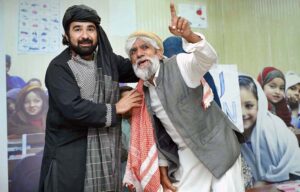 Head of UNHCR Sub-office Peshawar Mr. Kofi Ohenenana Dwomo addressing during the ceremony on the World refugee Day.