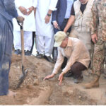 Prime Minister Muhammad Shehbaz Sharif participates in the burial of Shaheed Captain Muhammad Faraz Ilyas who embraced Shahadat in Lakki Marwat