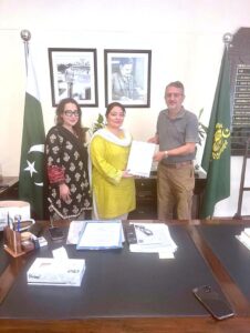 PM's Coordinator on Climate Change & Environmental Coordination Romina Khurshid Alam appoints former Senator Jamal Khan Leghari as Ambassador on Pakistan's Wild Life in recognition of his services
