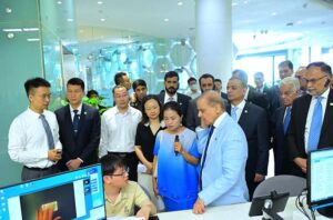 Prime Minister Muhammad Shehbaz Sharif visits Nanshan One-Stop Services for Establishment of Enterprises.