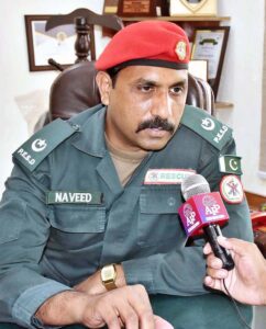 Rescue 1122 Emergency District Officer Naveed Iqbal talking to APP about the arrangements of Rescue 1122 for Eid ul Azha in the City