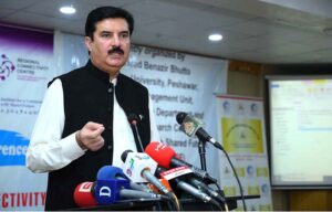 Governor KP Faisal Karim Kundi addressing during a conference on Enhancing Regional Connectivity for the Betterment of the Shared Future of Mankind at SBBWU