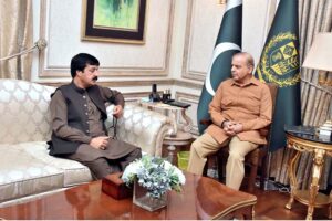 Governor Punjab Sardar Saleem Haider Khan calls on Prime Minister Muhammad Shehbaz Sharif