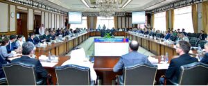 The Federal Minister for Economic Affairs, Ahad Khan Cheema, chairs the 4th meeting of the International Partners Support Group (IPSG) at the Prime Minister’s Office.
