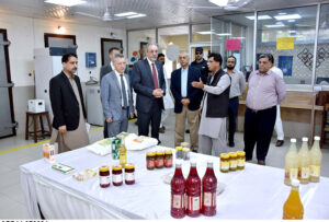 Ambassador of Turkiye Mehmed Pacaci visits exhibition Centre at University of Agriculture Faisalabad(UAF).