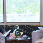 Minister of State for IT and Telecommunication Ms. Shaza Fatima Khawaja in a meeting with CEO Huawei Pakistan, Ethan Sun