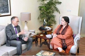 Australian High Commissioner H.E. Neil Hawkins called on PM's Coordinator on Climate Change & Environmental Coordination Romina Khurshid Alam at her office