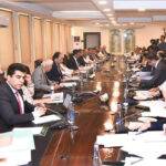 Federal Minister for Finance & Revenue Muhammad Aurangzeb chairing a meeting of the Cabinet Committee on State-Owned Enterprises (CCoSOEs)