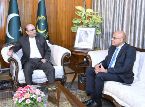 The Ambassador-designate of Pakistan to Austria, Mr Muhammad Kamran Akhtar, called on President Asif Ali Zardari, at Aiwan-e-Sadr