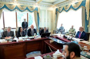 Prime Minister Muhammad Shehbaz Sharif chairs meeting of National Task Force on Polio Eradication.