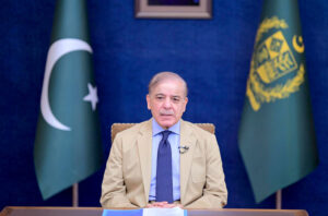 Prime Minister Muhammad Shehbaz Sharif addresses the nation